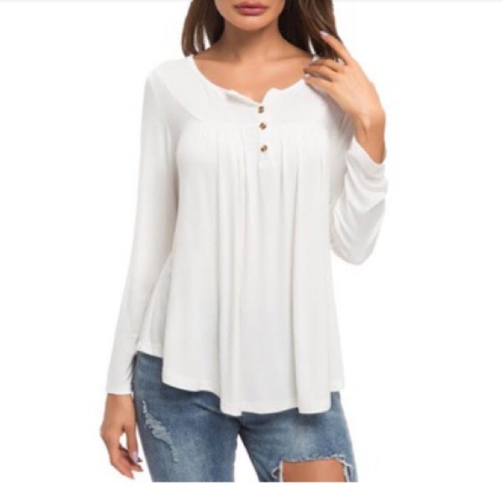 NEW Leo Rosi Long Sleeve Tunic Top Size Medium